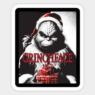 Grinchface Sticker